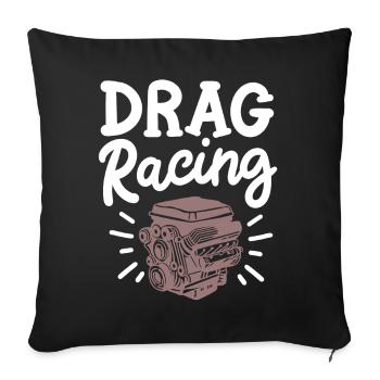 Drag Racing Drag Racer - Sofakissenbezug 45 x 45 cm - Schwarz - Vorne