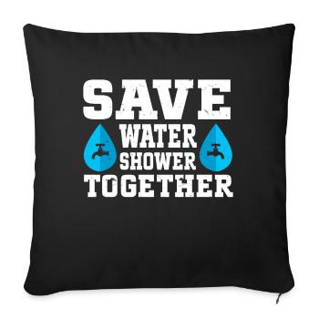 Earth Day Climate Change Awareness - Sofa pillowcase 17,3'' x 17,3'' (45 x 45 cm) - black - Front