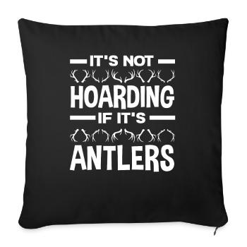 Ce n’est pas de l’accumulation si ce sont des bois - Housse de coussin décorative 45 x 45 cm - noir - Devant