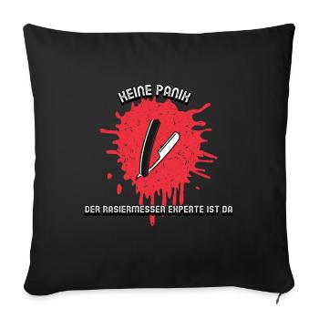 Ultimatives Pflegetool für Profis - Sofakissenbezug 45 x 45 cm - Schwarz - Vorne