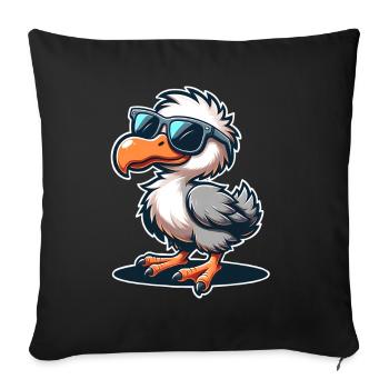 Dodo - Housse de coussin décorative 45 x 45 cm - noir - Devant