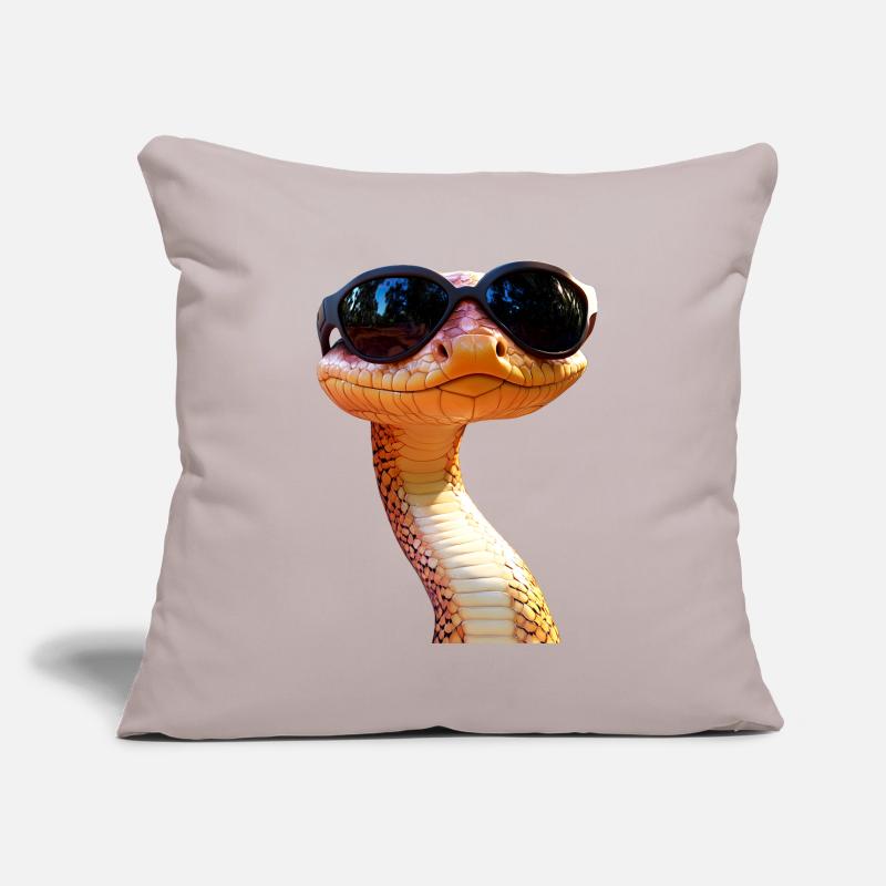 Schlange Python Kobra Mamba Klapperschlange Snake Sofakissenbezug 45 x 45 cm