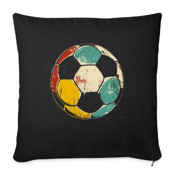 Soccer Illustration - Sofa pillowcase 17,3'' x 17,3'' (45 x 45 cm) - black - Front
