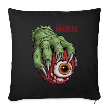 Green Monster Hand Bloody Eye Halloween Party - Sofa pillowcase 17,3'' x 17,3'' (45 x 45 cm) - black - Front