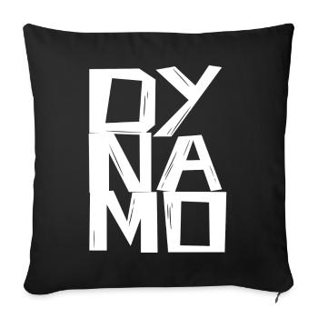 -DY-NA-MOs- - Sofakissenbezug 45 x 45 cm - Schwarz - Vorne