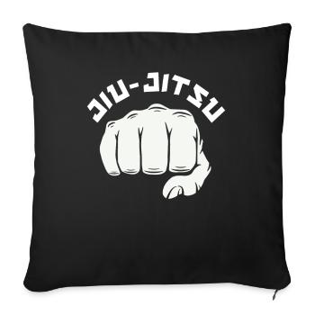Cool Jiu-Jitsu Fist Graphics - Sofa pillowcase 17,3'' x 17,3'' (45 x 45 cm) - black - Front