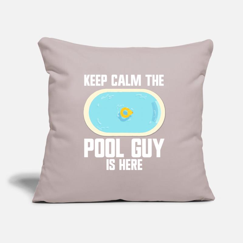 Pool Cleaner Keep Calm The Pool Guy Is Here Sofakissenbezug 45 x 45 cm