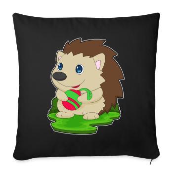 Porcupine Christmas Bauble - Sofa pillowcase 17,3'' x 17,3'' (45 x 45 cm) - black - Front