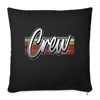 Équipage - Housse de coussin décorative 45 x 45 cm - noir - Devant