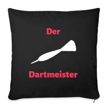 Le maître des fléchettes - Housse de coussin décorative 45 x 45 cm - noir - Devant