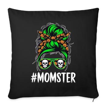 Halloween Momster Monster Mom - Sofa pillowcase 17,3'' x 17,3'' (45 x 45 cm) - black - Front