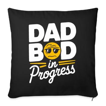 Husband of the gods - daddy jokes - Sofa pillowcase 17,3'' x 17,3'' (45 x 45 cm) - black - Front