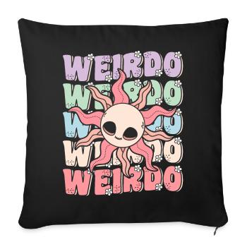 Groovy Weirdo Kawaii Pastel Goth Sun - Sofa pillowcase 17,3'' x 17,3'' (45 x 45 cm) - black - Front