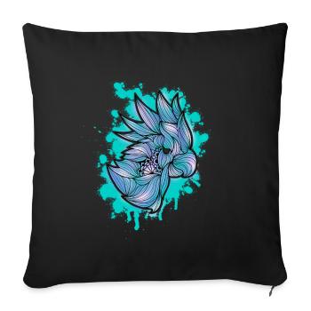 Parrot Mandala - Sofa pillowcase 17,3'' x 17,3'' (45 x 45 cm) - black - Front