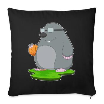 Taupe Basketteur Basketteur - Housse de coussin décorative 45 x 45 cm - noir - Devant