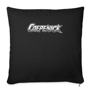 Berlin Köpenick Souvenir Cöpenick Retro Comic - Sofa pillowcase 17,3'' x 17,3'' (45 x 45 cm) - black - Front