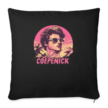 Berlin Köpenick Souvenir Cöpenick Années 80 Rétro - Housse de coussin décorative 45 x 45 cm - noir - Devant