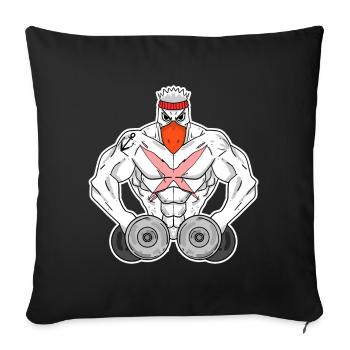 Sports Sports Fitness Seagull North Sea - Sofa pillowcase 17,3'' x 17,3'' (45 x 45 cm) - black - Front