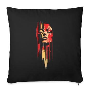 Abstract Heritage Black History Month Art - Sofa pillowcase 17,3'' x 17,3'' (45 x 45 cm) - black - Front