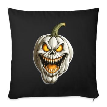 Spooky Pumpkin Clown - Sofa pillowcase 17,3'' x 17,3'' (45 x 45 cm) - black - Front