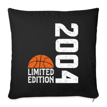 20e Anniversaire 2004 Édition Limitée Basketball - Housse de coussin décorative 45 x 45 cm - noir - Devant