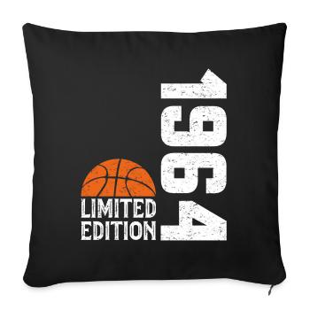 60e Anniversaire 1964 Édition Limitée Basketball - Housse de coussin décorative 45 x 45 cm - noir - Devant