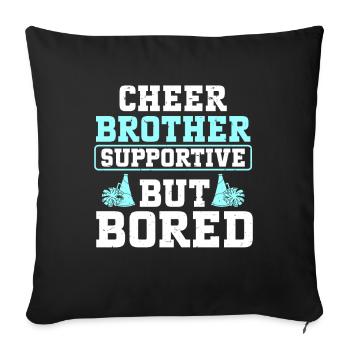 Cheerleading Cheerleader Base Flyer - Sofakissenbezug 45 x 45 cm - Schwarz - Vorne
