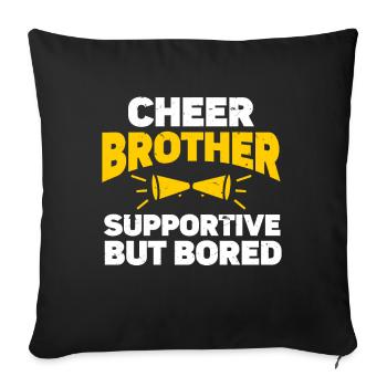 Cheerleading Cheerleader Base Flyer - Sofakissenbezug 45 x 45 cm - Schwarz - Vorne