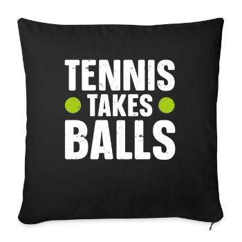 Tennis Player - Sofakissenbezug 45 x 45 cm - Schwarz - Vorne