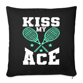 Tennis Player - Sofakissenbezug 45 x 45 cm - Schwarz - Vorne