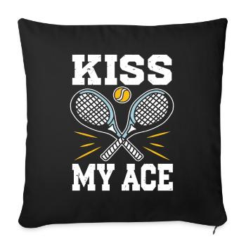 Tennis Player - Sofakissenbezug 45 x 45 cm - Schwarz - Vorne