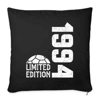 30e Anniversaire 1994 Édition Limitée Handball - Housse de coussin décorative 45 x 45 cm - noir - Devant