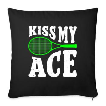 Tennis Player - Sofakissenbezug 45 x 45 cm - Schwarz - Vorne