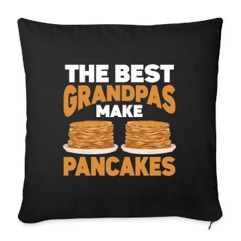 Pancakes Breakfast Food Lover - Sofa pillowcase 17,3'' x 17,3'' (45 x 45 cm) - black - Front