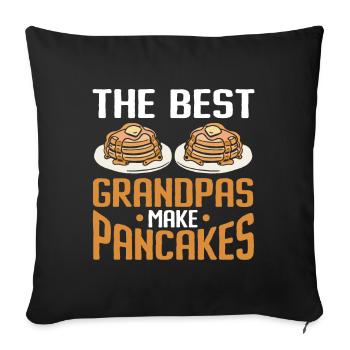 Pancakes Breakfast Food Lover - Sofa pillowcase 17,3'' x 17,3'' (45 x 45 cm) - black - Front
