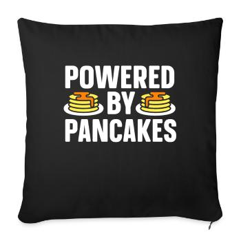 Pancakes Breakfast Food Lover - Sofa pillowcase 17,3'' x 17,3'' (45 x 45 cm) - black - Front