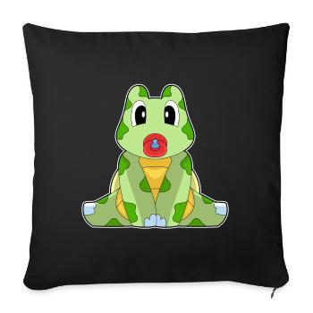 Turtle Baby Pacifier - Sofa pillowcase 17,3'' x 17,3'' (45 x 45 cm) - black - Front
