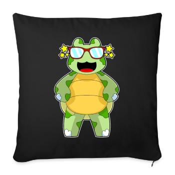 Turtle Sunglasses - Sofa pillowcase 17,3'' x 17,3'' (45 x 45 cm) - black - Front