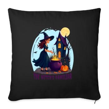 Magical Witches Outfit Women's Halloween - Sofa pillowcase 17,3'' x 17,3'' (45 x 45 cm) - black - Front