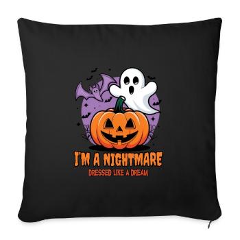Cute Ghosts Halloween Outfit Women - Sofa pillowcase 17,3'' x 17,3'' (45 x 45 cm) - black - Front