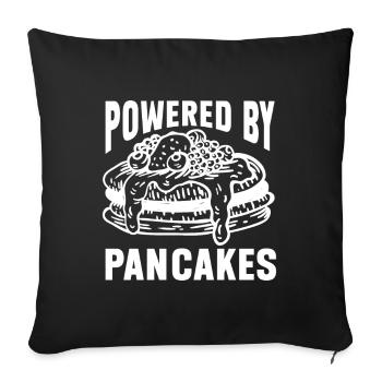 Pancakes Breakfast Food Lover - Sofa pillowcase 17,3'' x 17,3'' (45 x 45 cm) - black - Front