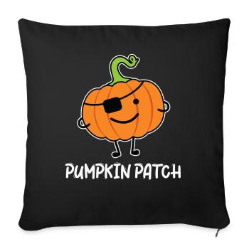 Pirate Pumpkin - Tenue drôle d’Halloween - Housse de coussin décorative 45 x 45 cm - noir - Devant