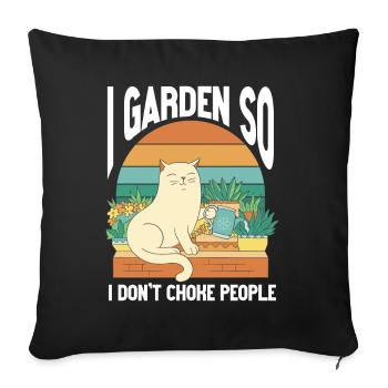 Plants Gardening Gardener - Sofa pillowcase 17,3'' x 17,3'' (45 x 45 cm) - black - Front