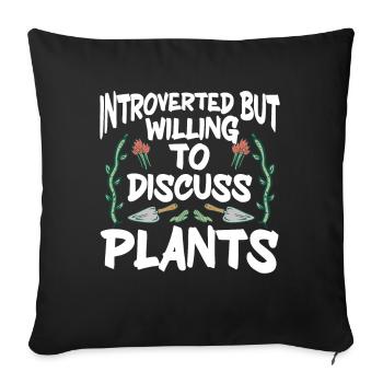 Plants Gardening Gardener - Sofa pillowcase 17,3'' x 17,3'' (45 x 45 cm) - black - Front