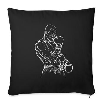 Boxer - Sofakissenbezug 45 x 45 cm - Schwarz - Vorne