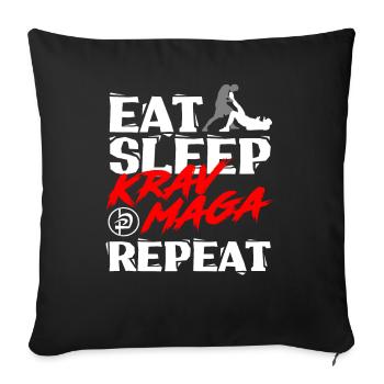 Krav Maga - Sofakissenbezug 45 x 45 cm - Schwarz - Vorne