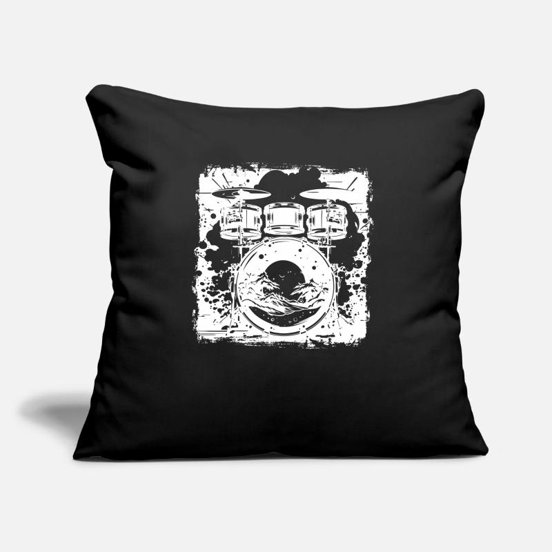Drum Sketch Sofa pillowcase 17,3'' x 17,3'' (45 x 45 cm)