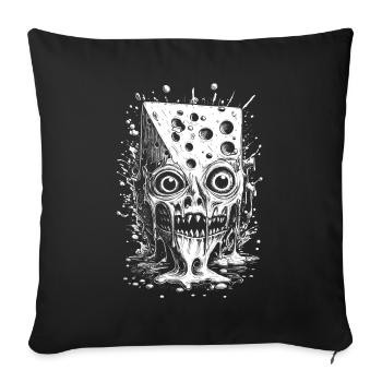 Chemise Swiss Cheese Fright : Raclette Trip - Housse de coussin décorative 45 x 45 cm - noir - Devant