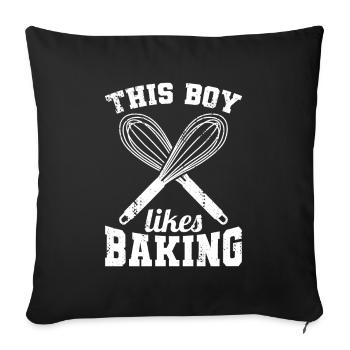 Baker Boy - Sofa pillowcase 17,3'' x 17,3'' (45 x 45 cm) - black - Front