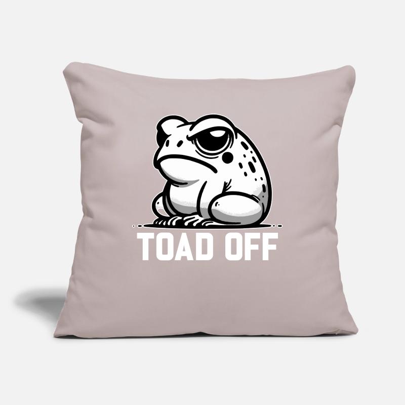 Vintage Frog Toad Meme Grumpy Frog Don't Toad Me Sofakissenbezug 45 x 45 cm